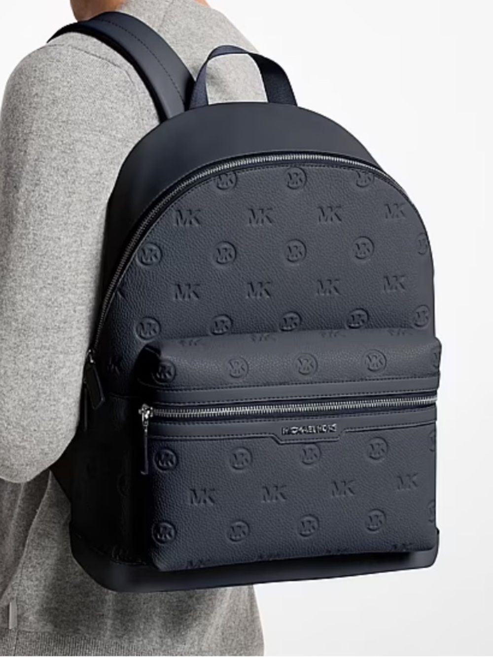 MICHAEL KORS Cooper Medium Logo Debossed Dome Backpack Unisex